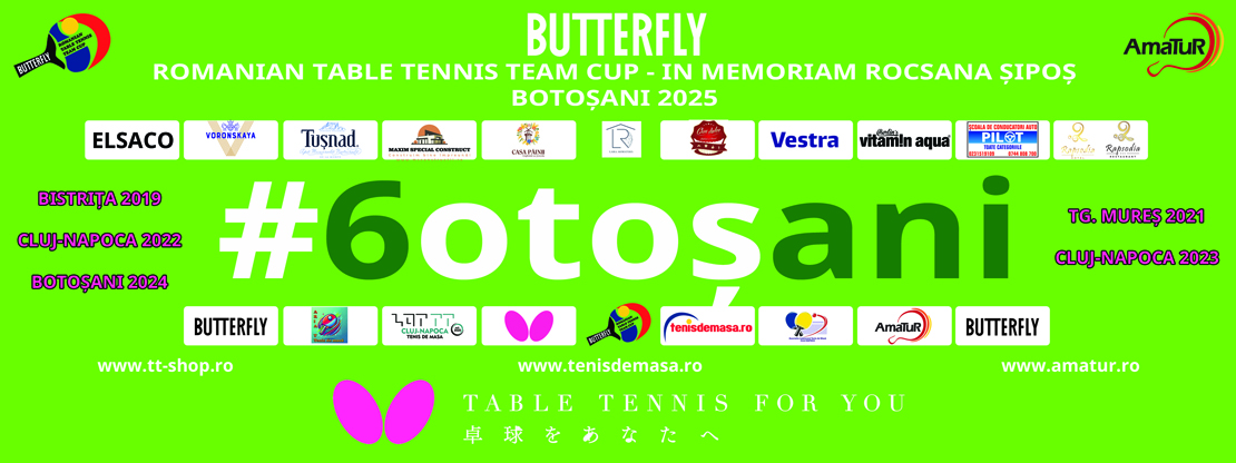 BUTTERFLY Romanian Table Tennis Team Cup 2025